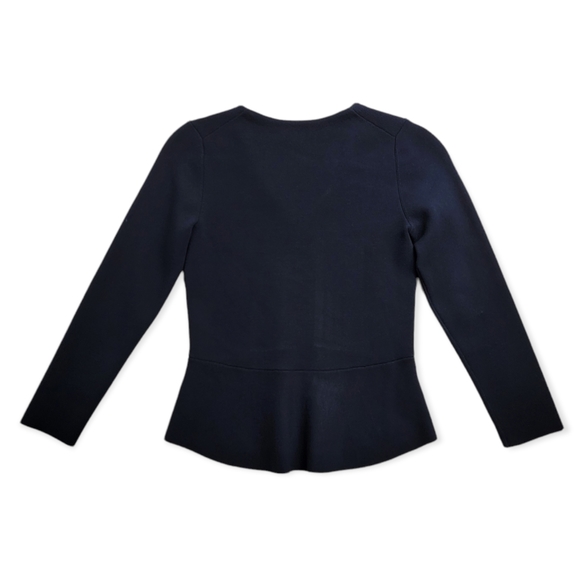 NWT Ann Taylor Ribbed Peplum Sweater - Picture 6 of 9